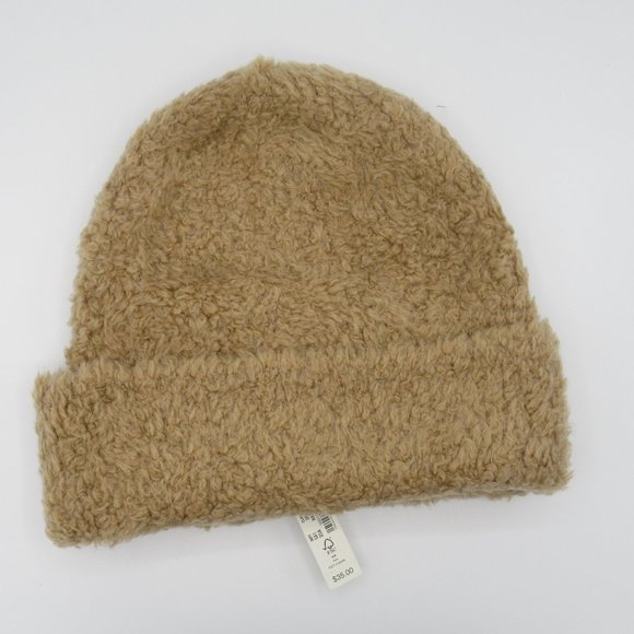 Madewell Teddy Sherpa Beanie - Brown - Picture 2 of 4